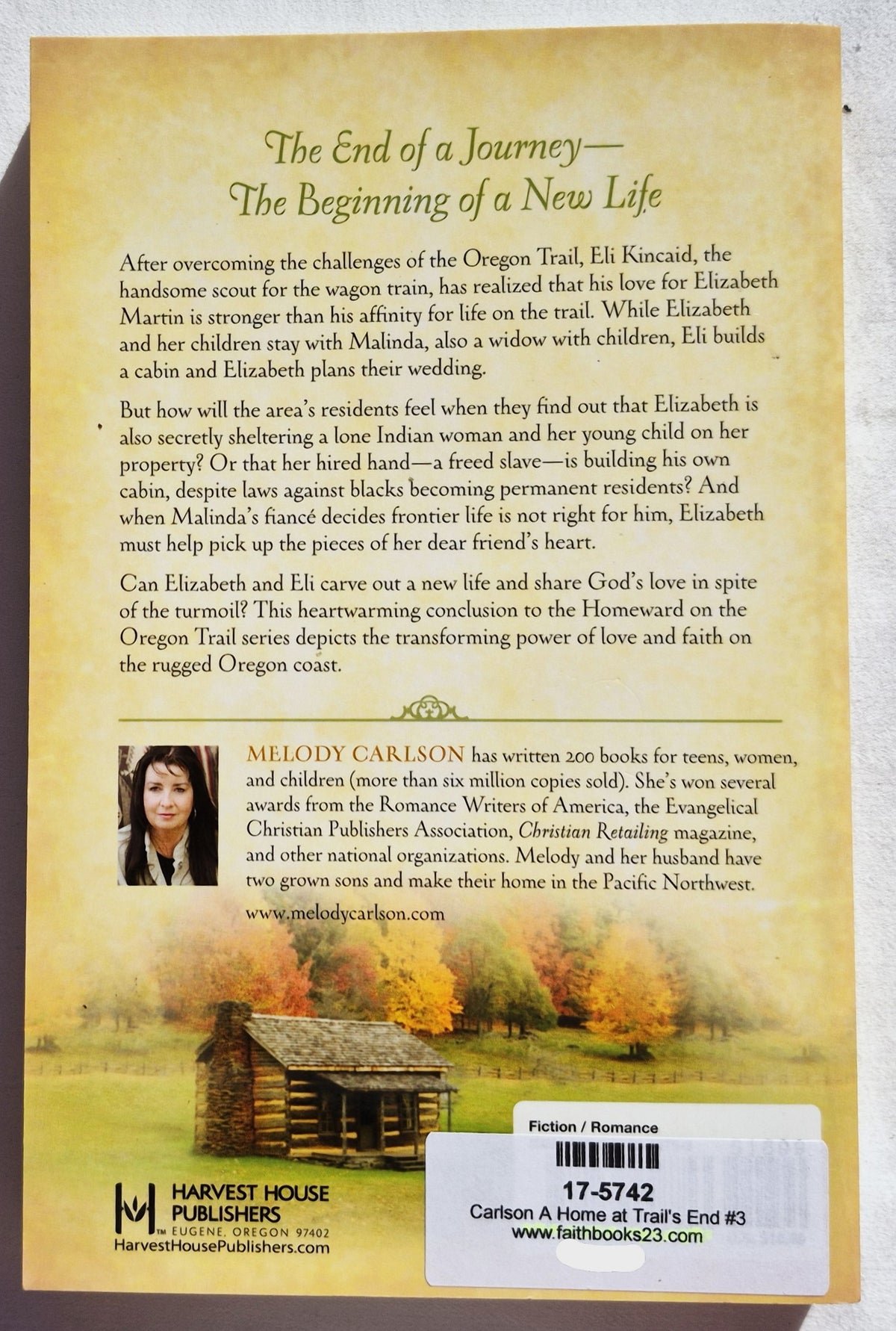 A Home at Trail's End von Melody Carlson (Homeward on the Oregon Trail #3, Neu, 2013, Taschenbuch, 329 Seiten, Harvest House)
