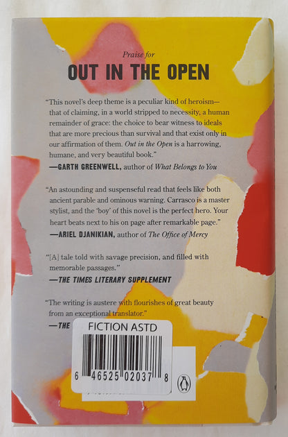 Out in the Open by Jesus Carrasco (Very good, 2017, HC, 226 pages, Riverhead Books)
