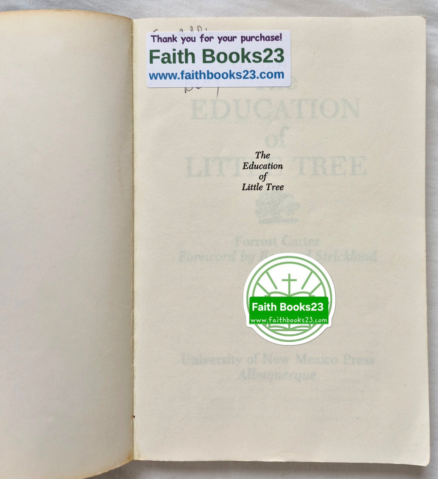 The Education of Little Tree von Forrest Carter (Gut, 1991, Taschenbuch, 216 Seiten, University of New Mexico Press)