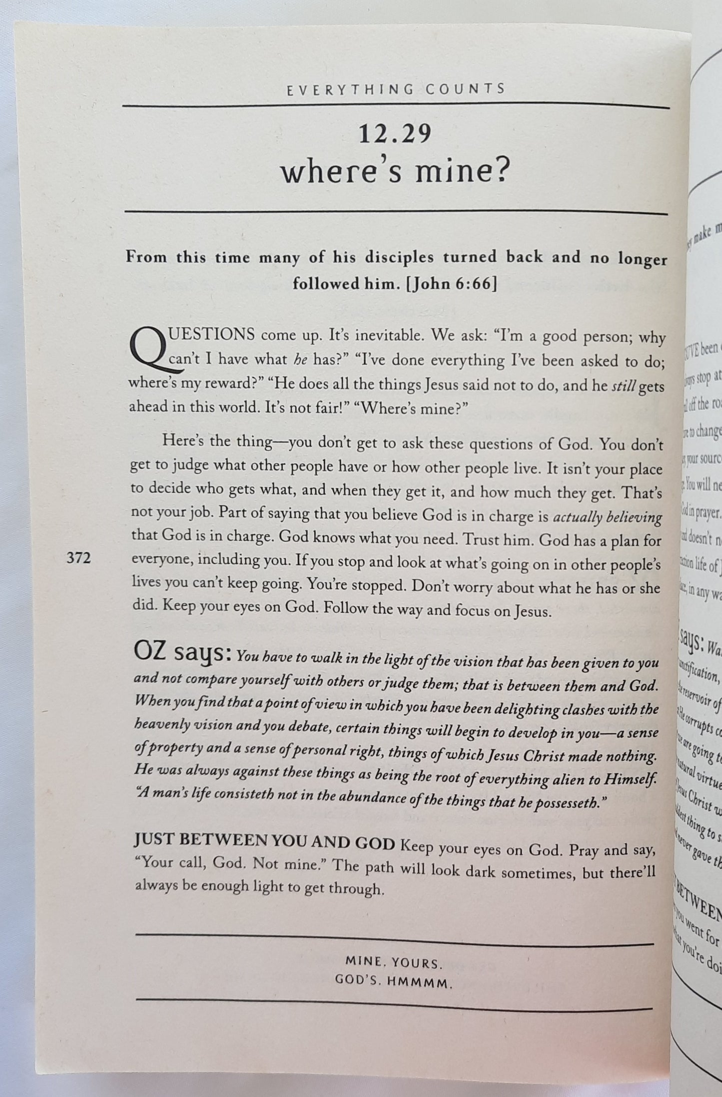 Everything Counts: A Year’s Worth of Devotions for Radical Living by Steven Case (Good, 2003, Pbk, 374 pages, Zondervan)