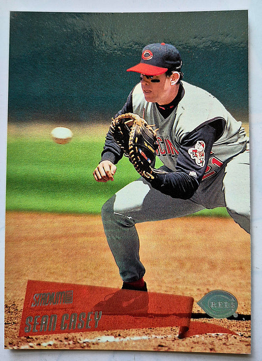 TOPPS 2000 Stadium Club Sean Casey Cincinnati Reds #11 Baseballkarte TOPPS Neuwertig