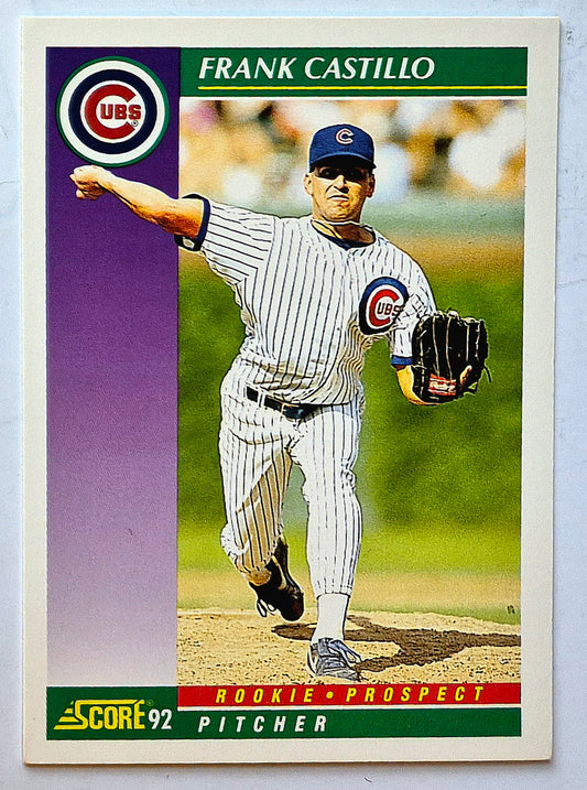 Castillo Frank Chicago Cubs Pitcher #399 1992 Score Baseball Card
