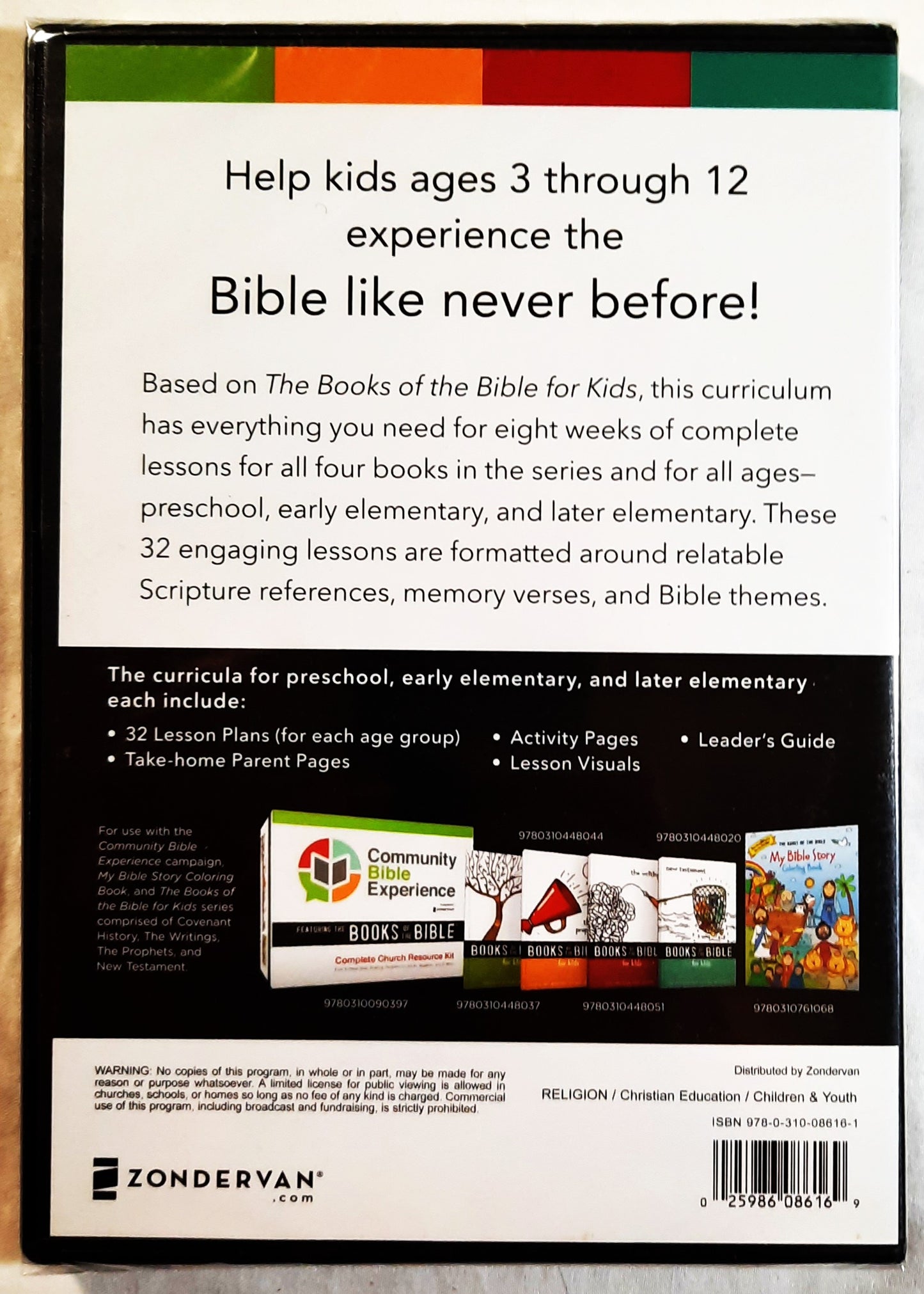 Die Bücher der Bibel Kinderlehrplan CDRom von Zondervan (Neu, 2017)