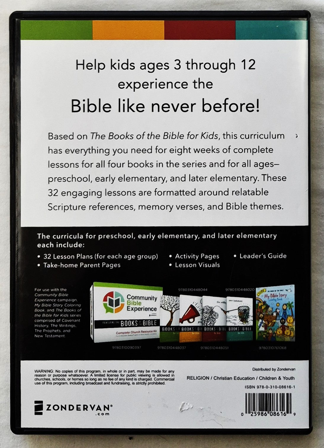 Die Bücher der Bibel Kinderlehrplan CDRom von Zondervan (Neu, 2017)