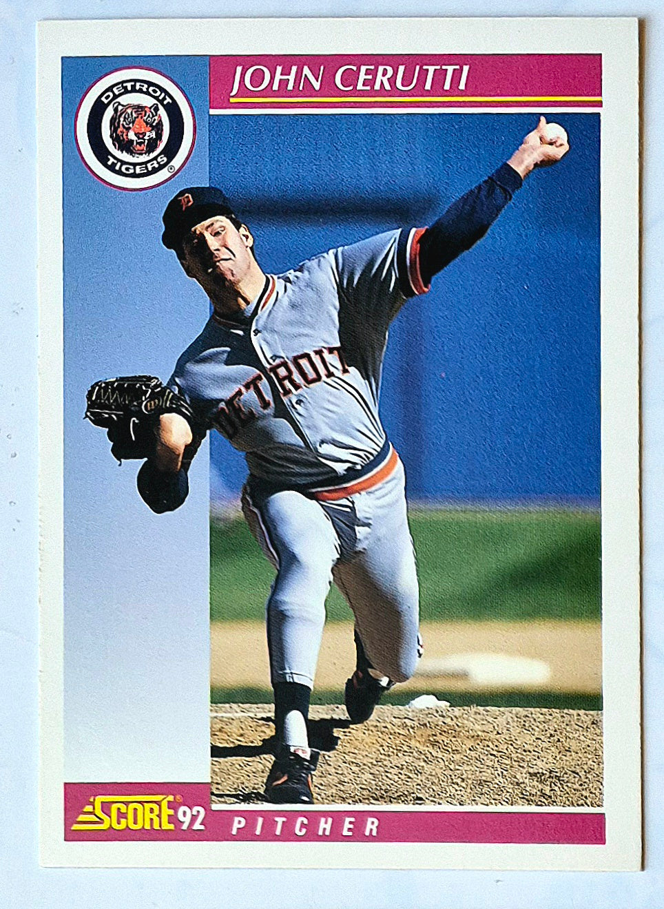 Cerutti John Detroit Tigers Pitcher #179 1992 Score Baseball Card