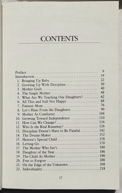 Mothers & Daughters: Learning to Be Friends by Marie Chapian (Good, 1988, Pbk, 224 pages, Bethany House)