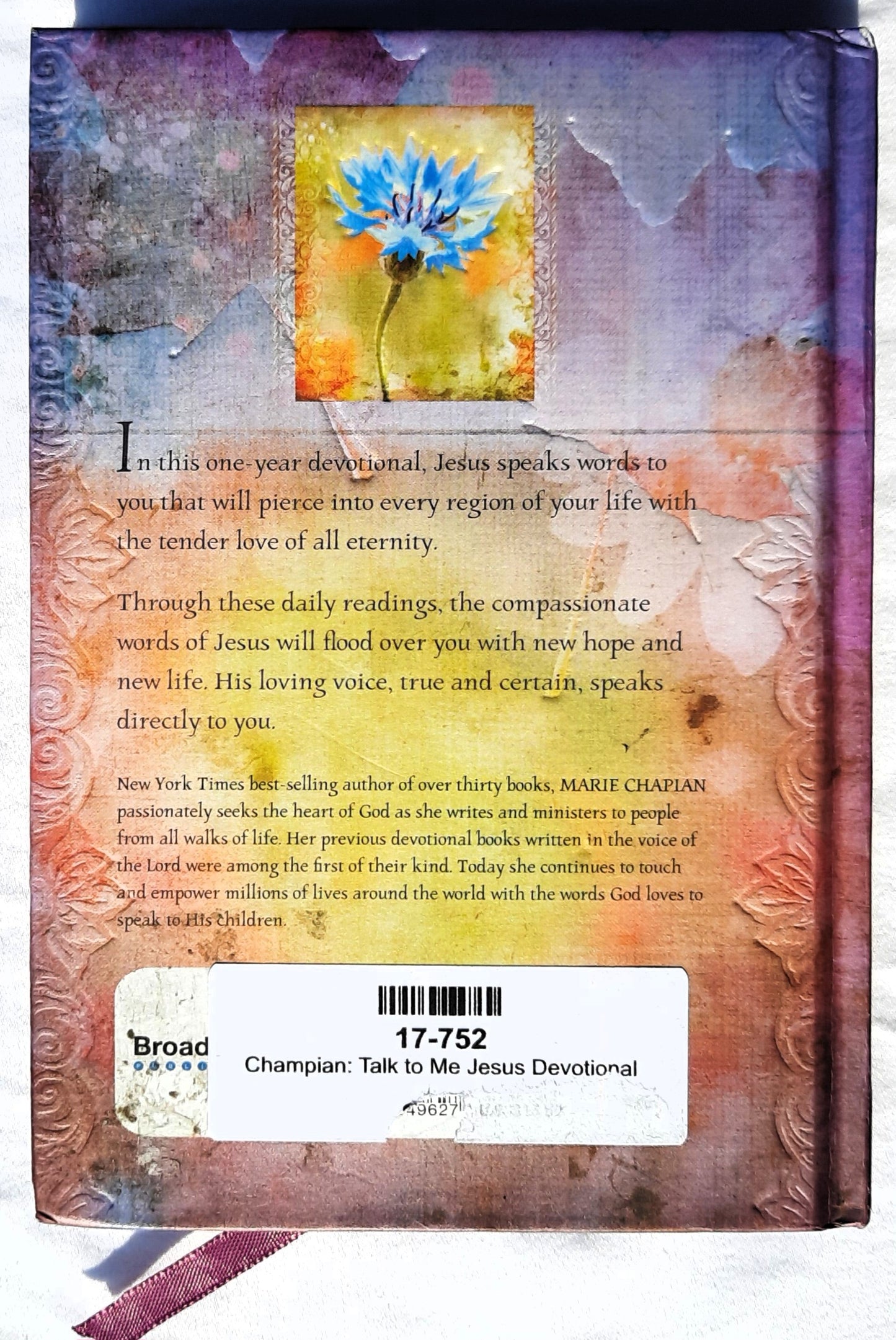 Talk to Me Jesus: 365 Daily Devotions by Marie Chapian (Good, 2015, HC, 384 pages, Broadstreet Pub.)