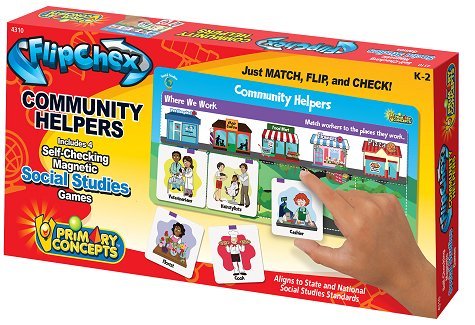 Social Studies Community Helpers Flip Chex by Primary Concepts (New)