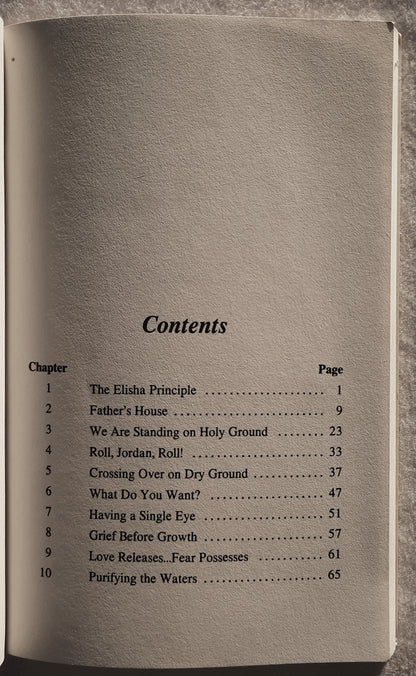 The Elisha Principle Jordan Revisted by Mark Chironna (Very good, 1985, PBk, 86 pages, Destiny Image)