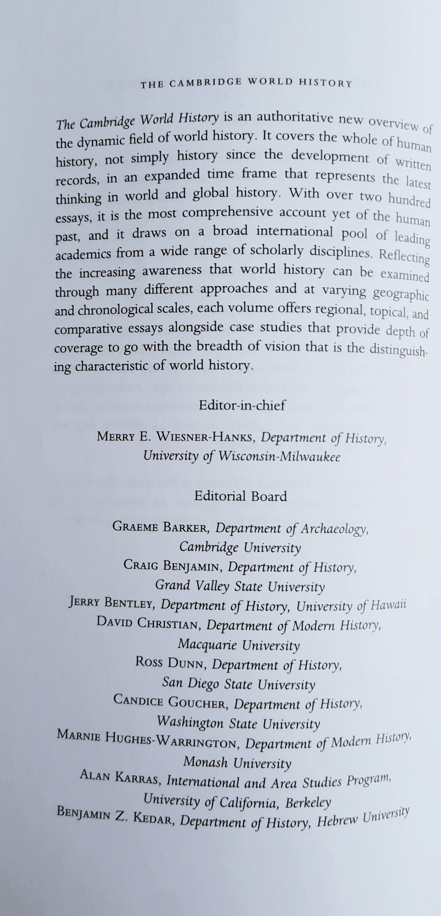 Introducing World History to 10,000 BCE, Bd. 1 herausgegeben von David Christian (Neu, 2015, Paperback, 494 Seiten, Cambridge University Press)