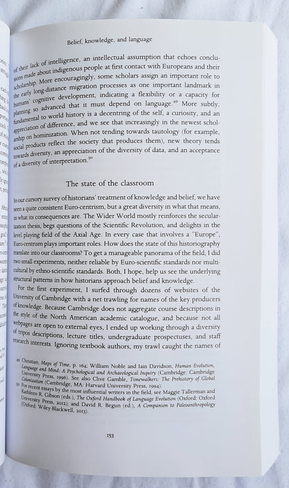 Introducing Wordl History to 10,000 BCE Vol. 1 edited by David Christian (New, 2015, Pbk, 494 pages, Cambridge University Press)