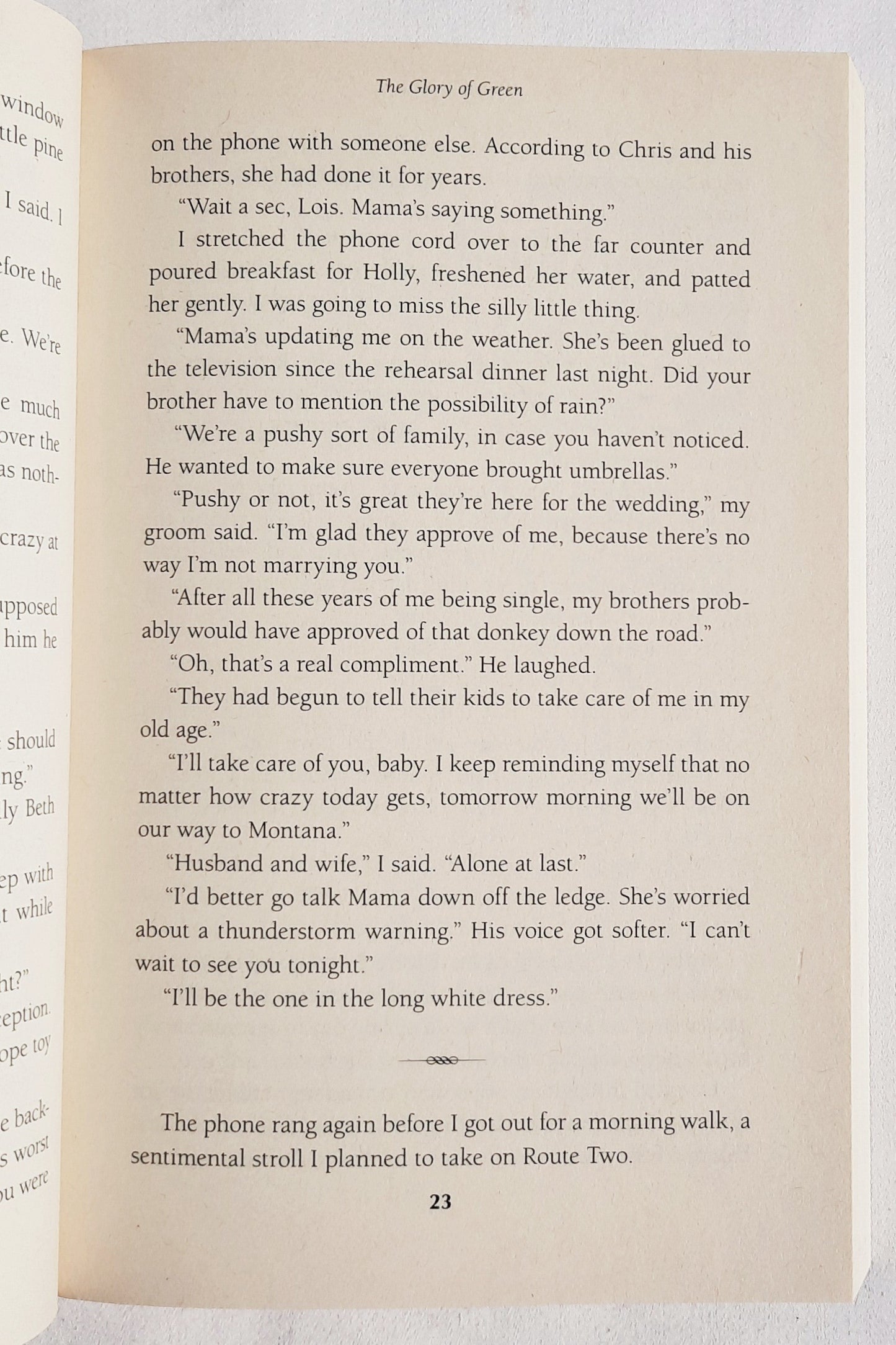 The Glory of Green #3 by Judy Christie (The Green Series, New, 2011, Pbk, 257 pages, Abingdon)