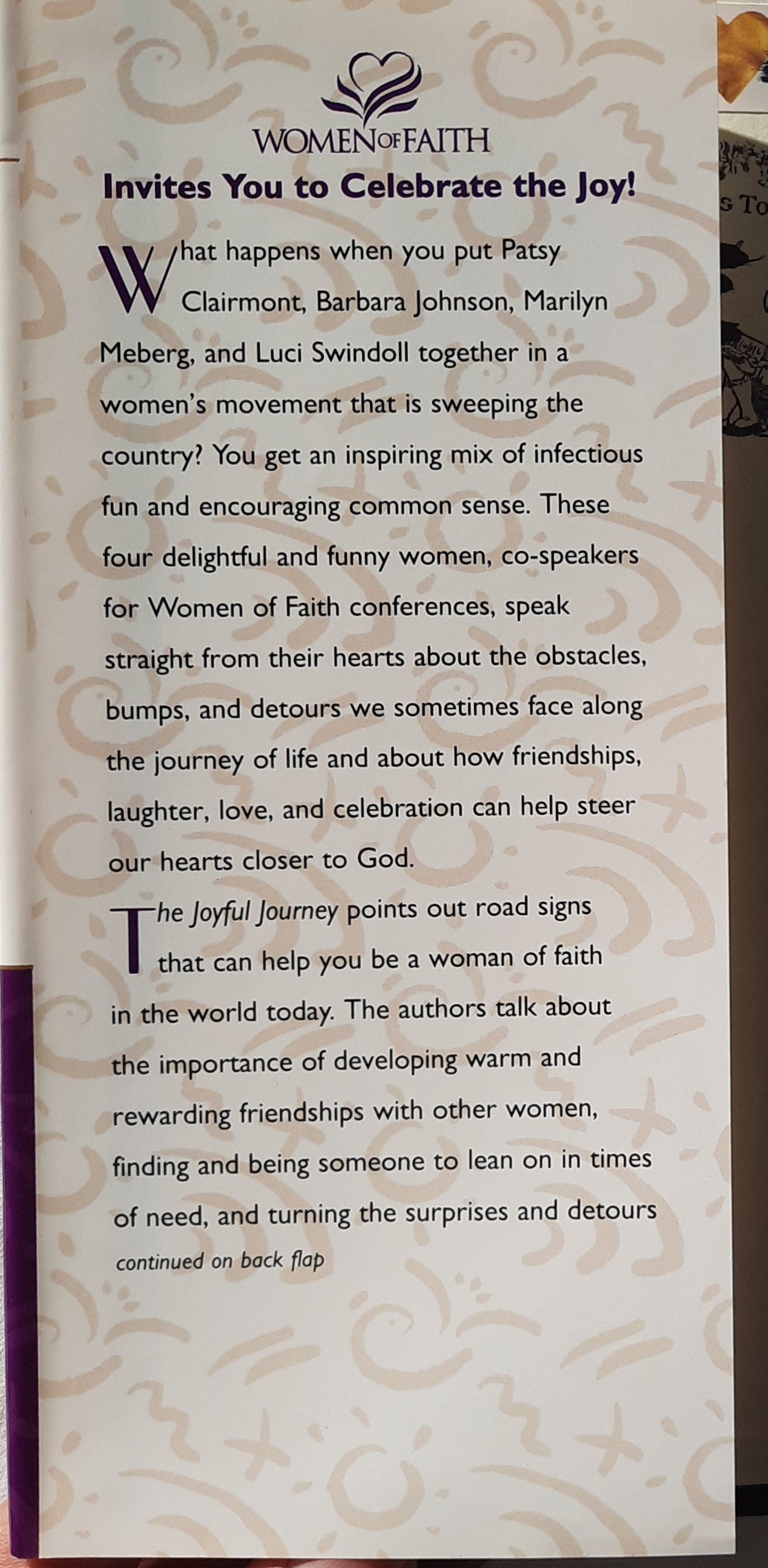 The Joyful Journey by Patsy Clairmont, Barbara Johnson, Marilyn Meberg, Lucy Swindoll (Very good, 1997, HC, 200 pages, Zondervan)