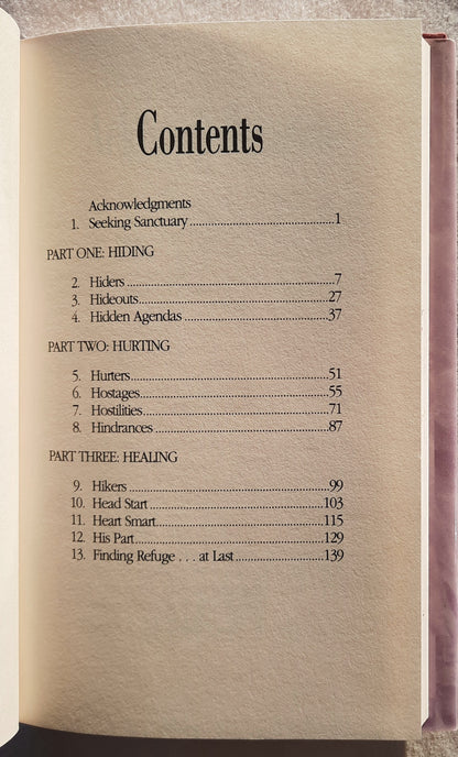 Under His Wings and Other Places of Refuge by Patsy Clairmont (Very good, 1994, HC, 143 pages, Focus on the Family)