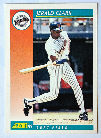 Clark Jerald San Diego Padres Left Field #257 1992 Score Baseball Card