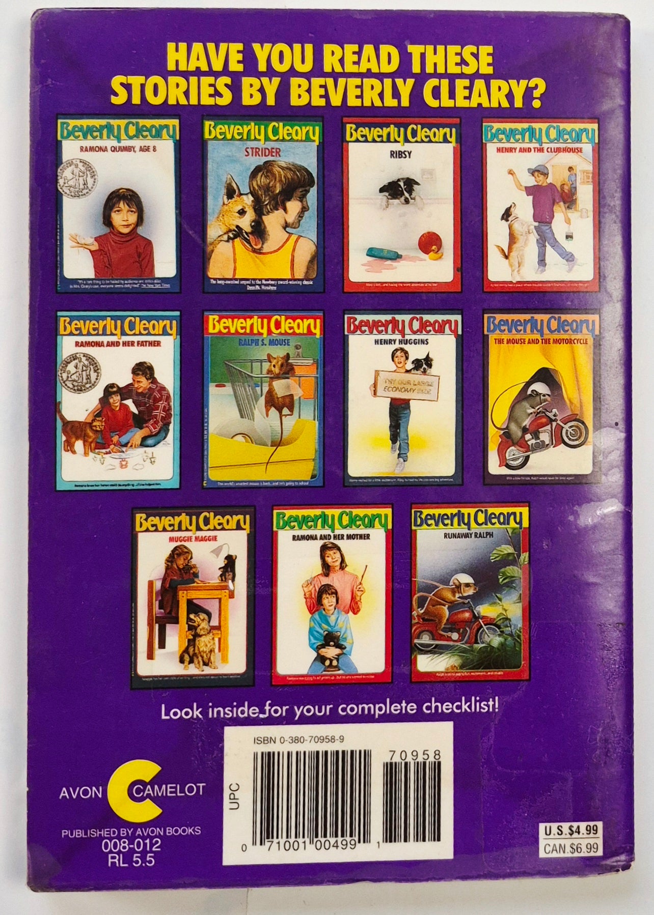 Dear Mr. Henshaw by Beverly Cleary; Paul O. Zelinksy (Good, 1994, Pbk, 134 pages, Avon Camelot)