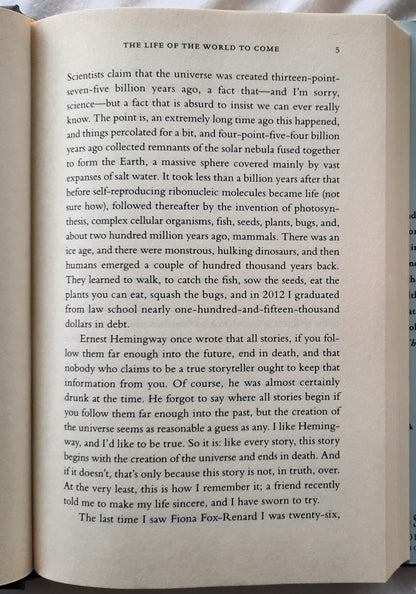 The Life of the World to Come by Dan Cluchey (Very good, 2016, HC, 244 pages, St. Martin's Press)