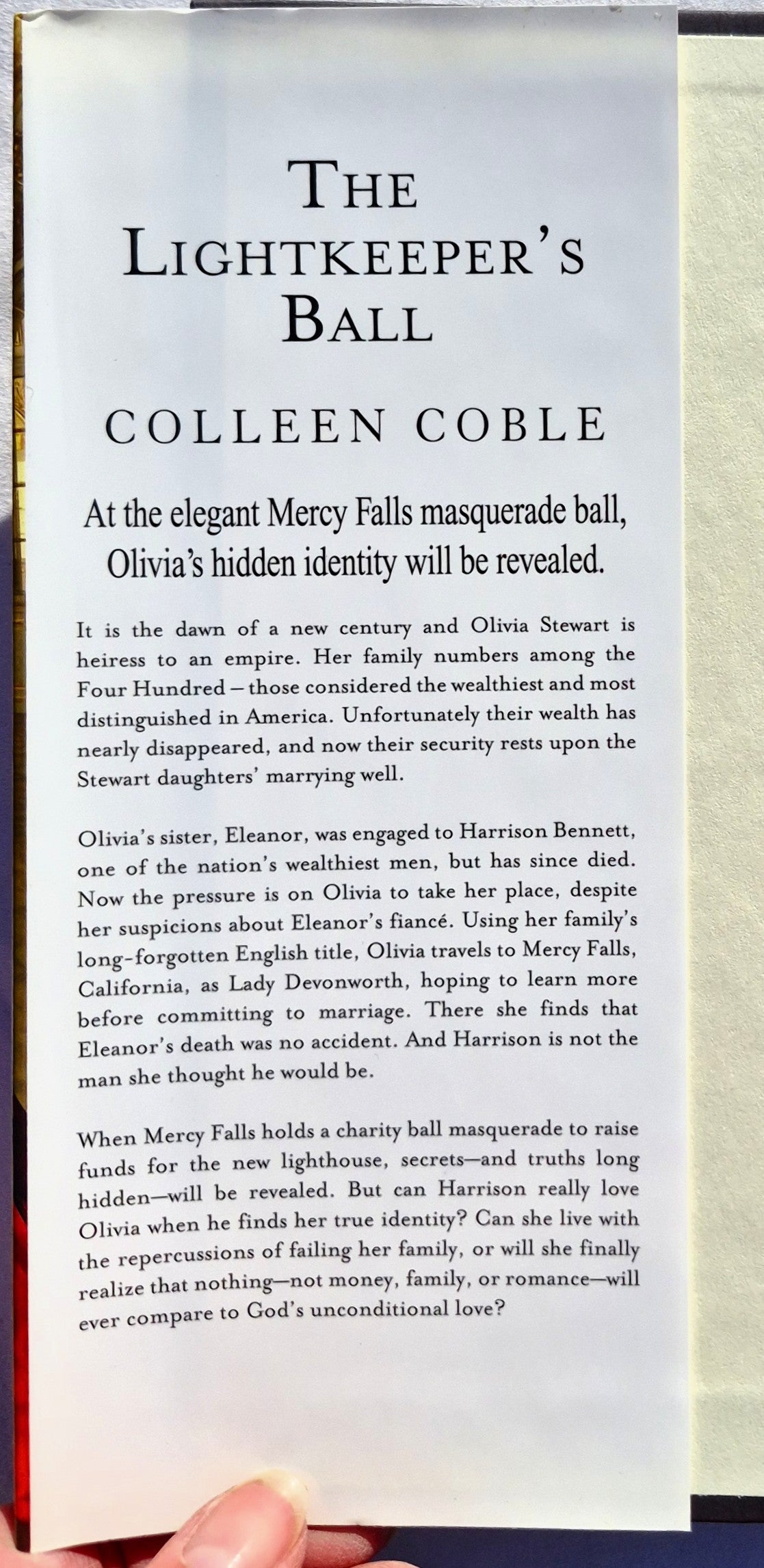 Der Leuchtturmwärterball von Colleen Coble (Mercy Falls #3, sehr gut, 2011, gebunden, 392 Seiten, Thomas Nelson)