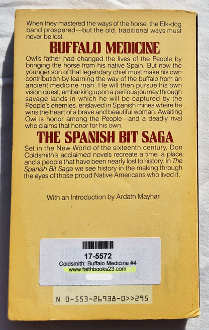 Buffalo Medicine von Don Coldsmith (Die Saga um das Spanische Zaumzeug #4, Gut, 1988, Taschenbuch, 196 Seiten, Bantam Books)