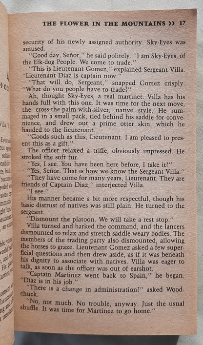 The Flower in the Mountains by Don Coldsmith (The Spanish Bit Saga #13, Good, 1990, Pbk, 194 pages, Bantam Books)