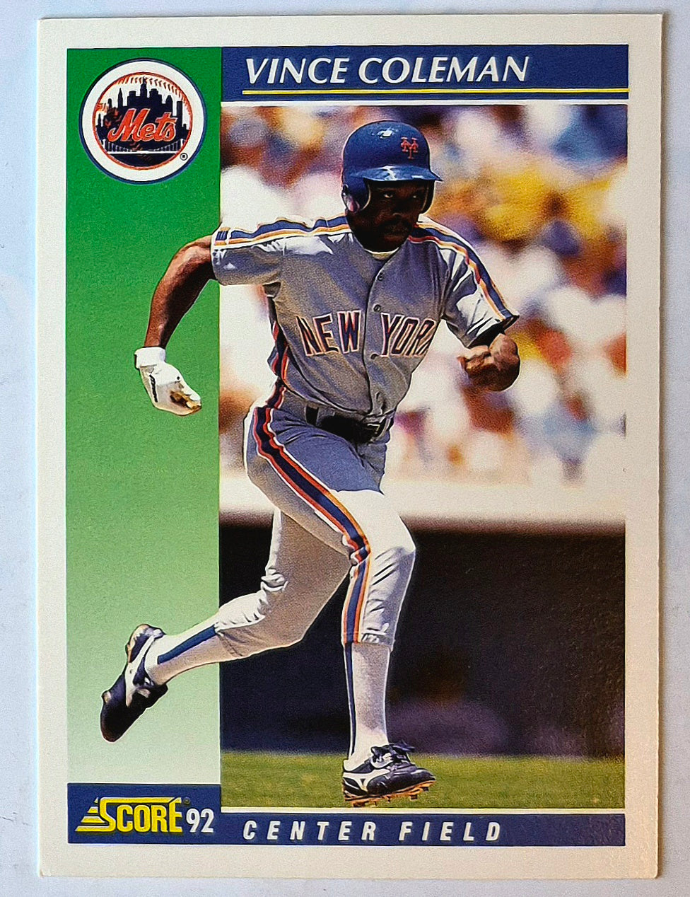 Coleman Vince New York Mets Center Field #95 1992 Score Baseball Card