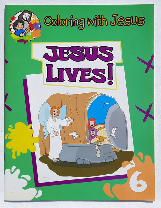 Coloring with Jesus: Jesus Lives! by Maria Ester H. de Sturtz (New, 2006, Pbk, 30 pages, Concordia Publishing)
