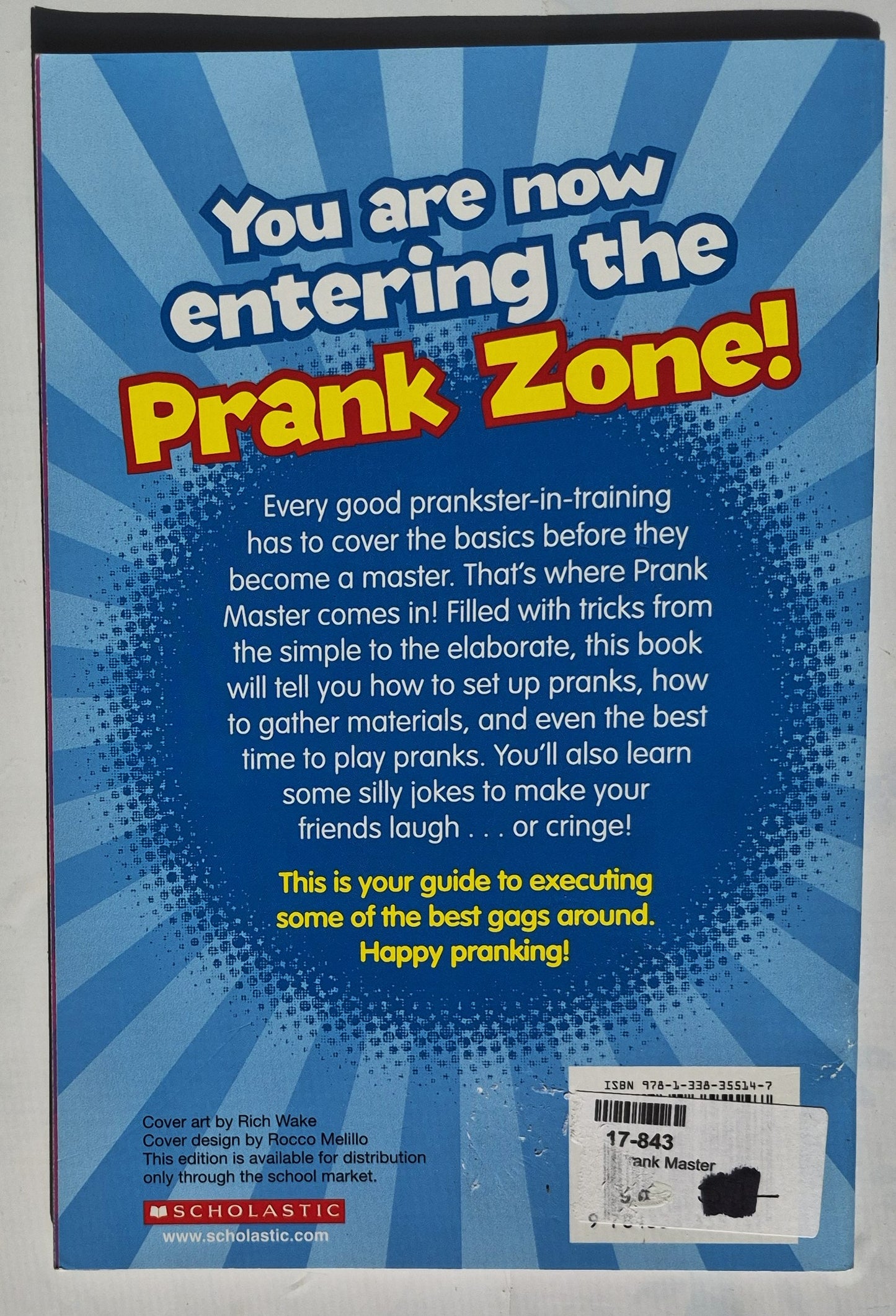 Prank Master by Rosie Colosi (New, 2015, Paperback, 48 pages, Scholastic)