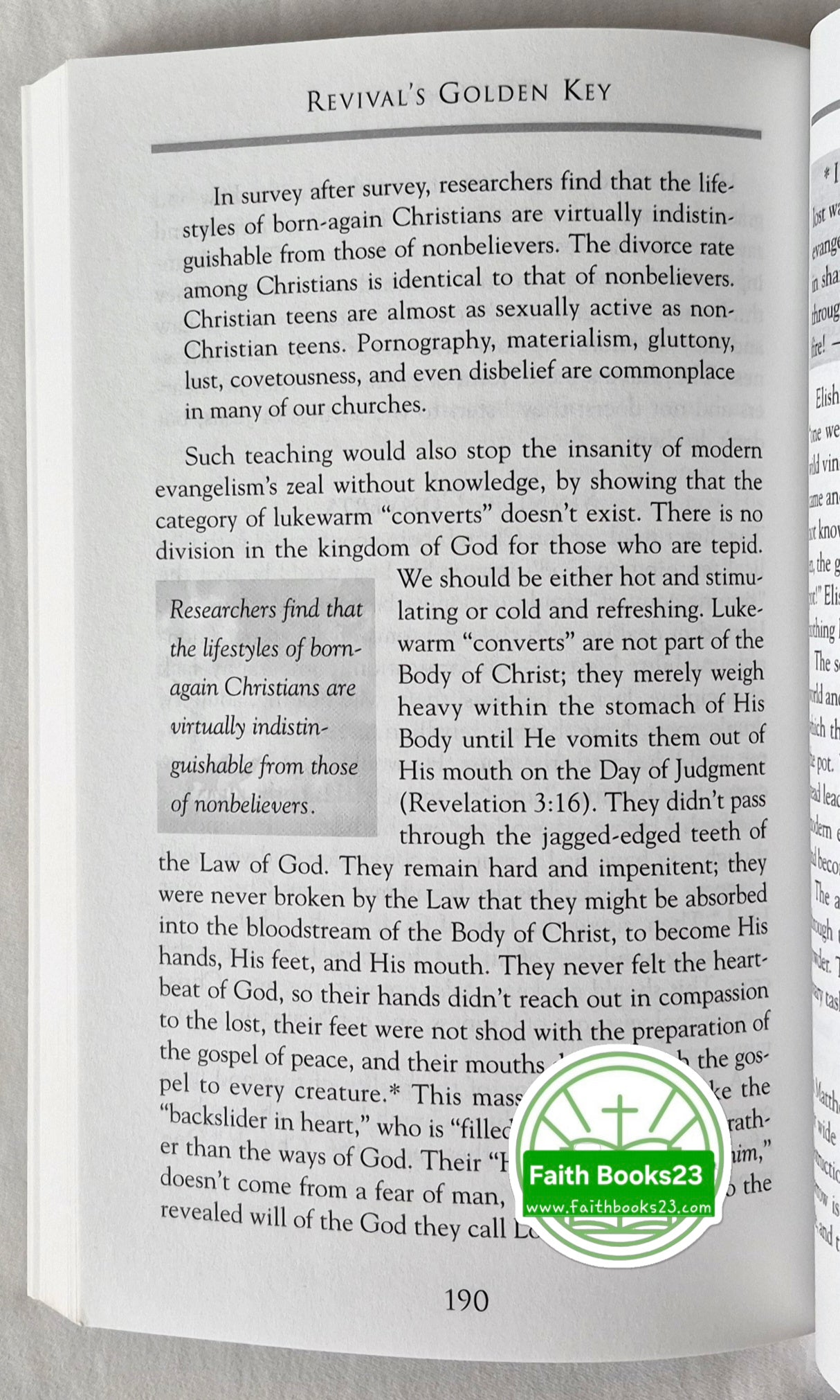 Revival's Golden Key: Official Training Manual for End-Time Believers von Ray Comfort; Kirk Cameron (Sehr gut, 2003, Pbk, 236 S., Bridge-Logos