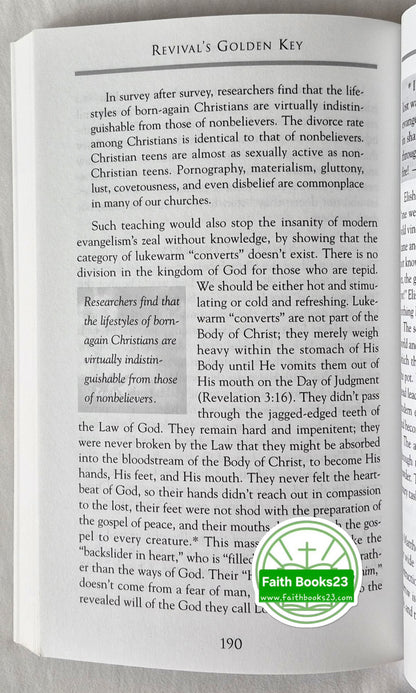 Revival's Golden Key: Official Training Manual for End-Time Believers von Ray Comfort; Kirk Cameron (Sehr gut, 2003, Pbk, 236 S., Bridge-Logos