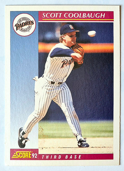 Coolbaugh Scott San Diego Padres Third Base #205 1992 Score Baseball Card