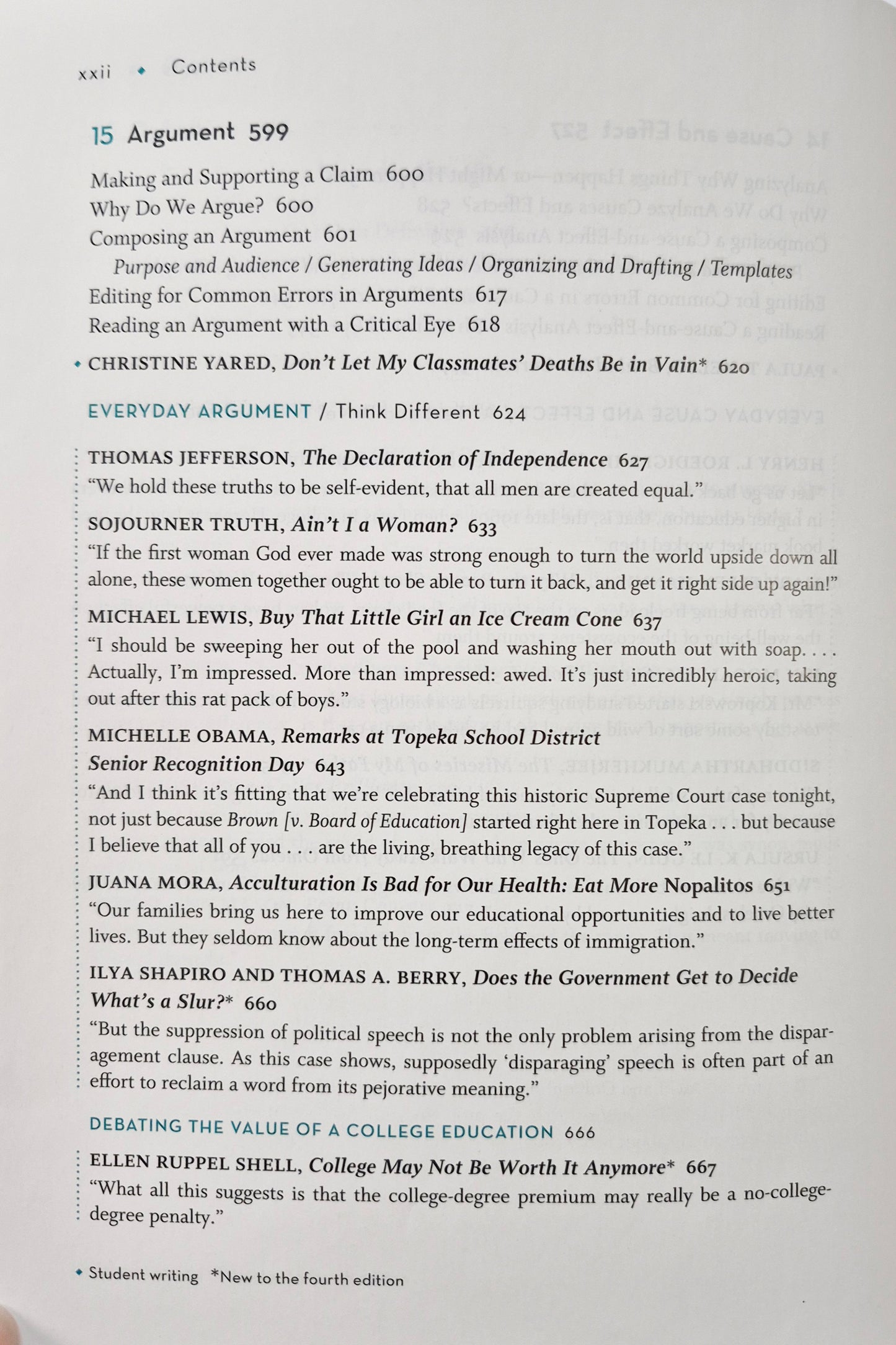 Back to the Lake: A Reader and Guide 4th Edition by Thomas Cooley (Very good, 2020, PBK, 844 pages, Norton)