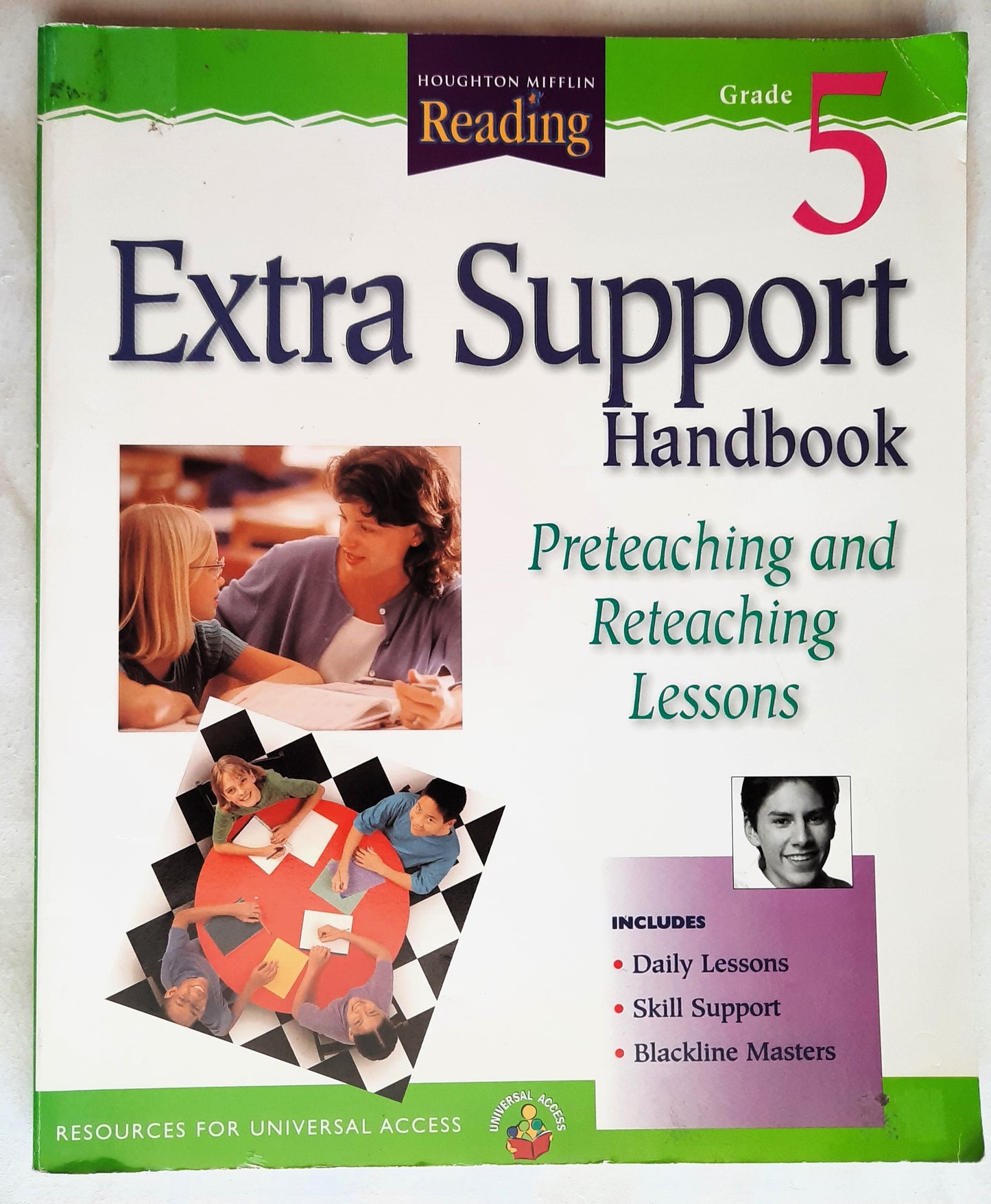 Houghton Mifflin Reading Grade 5 Extra Support Handbook by J. David Cooper (Good, 2001, Pbk, 320 pages)