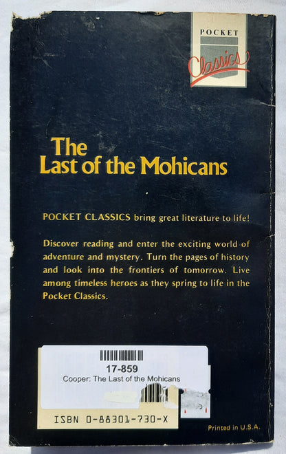 Pocket Classics: The Last of the Mohicans by James Fenimore Cooper (Good, 1984, Pbk, 64 pages, Academic Industries)