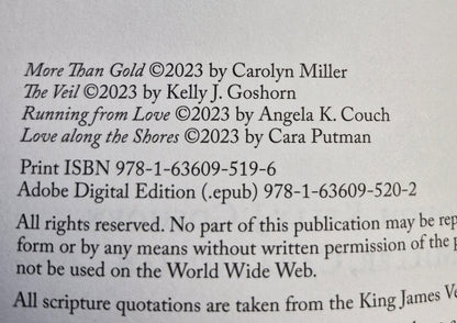 Across the Shores by Angela Couch; Kelly Goshorn; Carolyn Miller; Cara Putman (New, 2023, Pbk, 446 pages, Barbour Books)