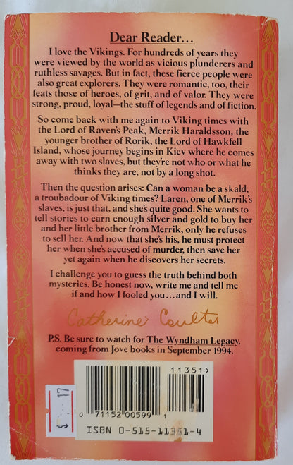 Lord of Raven's Peak by Catherine Coulter (Viking Series #3, Good, 1994, Pbk, 390 pages, Jove)