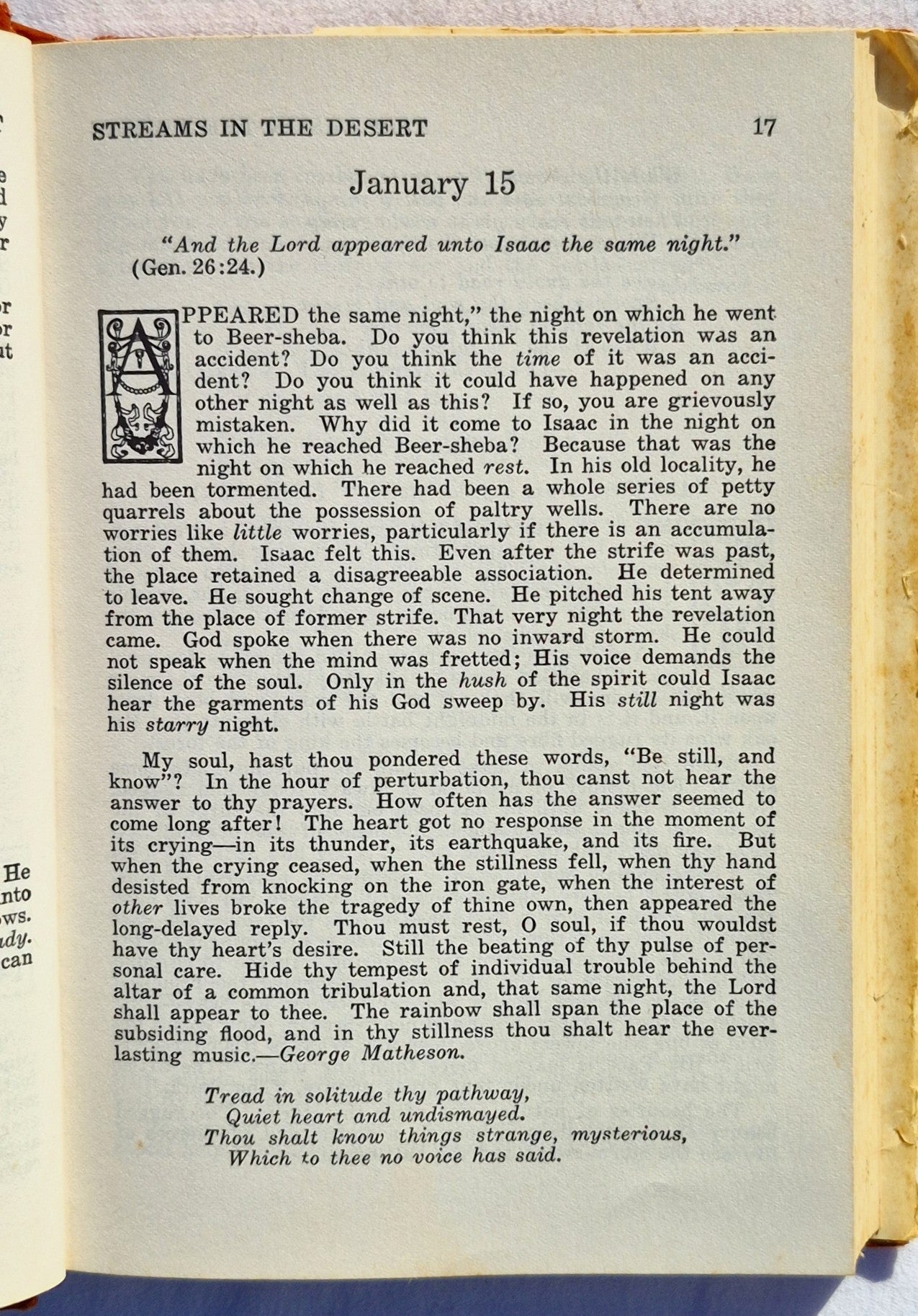 Ströme in der Wüste von Mrs. Charles E. [Lettie] Cowman (Gut, 1975, geb., 378 Seiten, Zondervan)