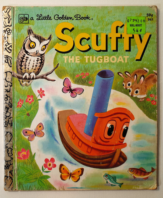 Scuffy the Tugboat by Gertrude Crampton (A Little Golden Book, Good, 1978, HC, 24 pages, Western Publishing)