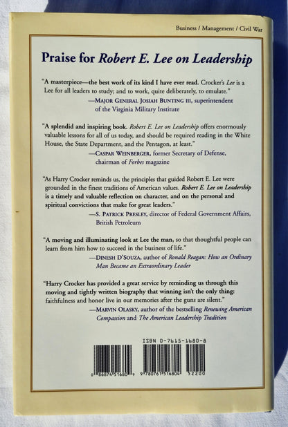 Robert E. Lee on Leadership: Executive Lessons in Character, Courage, and Vision von H. W. Crocker III (Neuwertig, 1999, gebunden, 248 Seiten, Forum)
