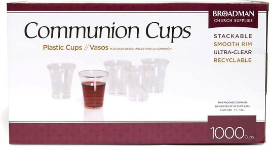 Communion Cups Set by Broadman Church Supplies (New, Plastic, 1000 Count)