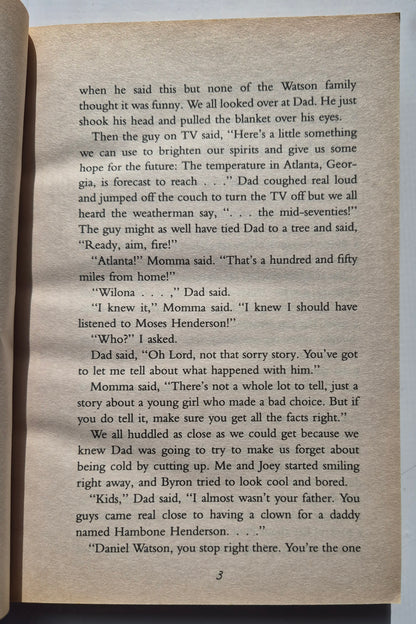 The Watsons Go to Birmingham - 1963 by Christopher Paul Curtis (Very good, 1998, Pbk, 211 pages, Scholastic)