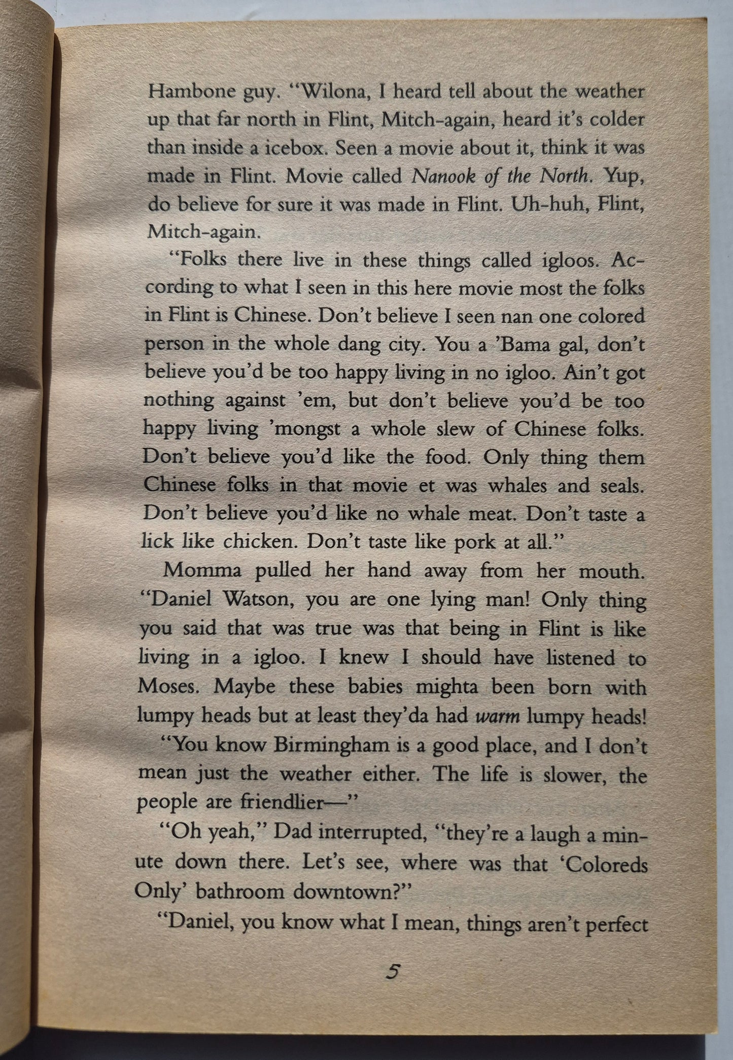 The Watsons Go to Birmingham - 1963 by Christopher Paul Curtis (Very good, 1997, Pbk, 211 pages, Scholastic)