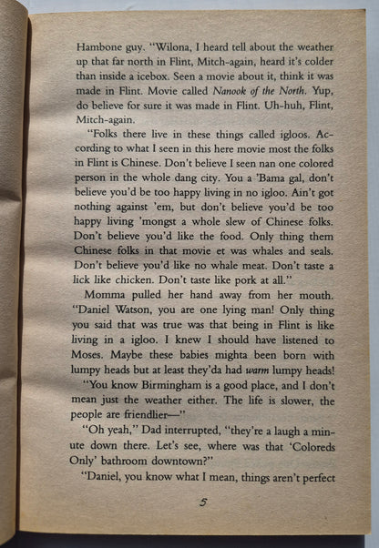 The Watsons Go to Birmingham - 1963 by Christopher Paul Curtis (Very good, 1997, Pbk, 211 pages, Scholastic)