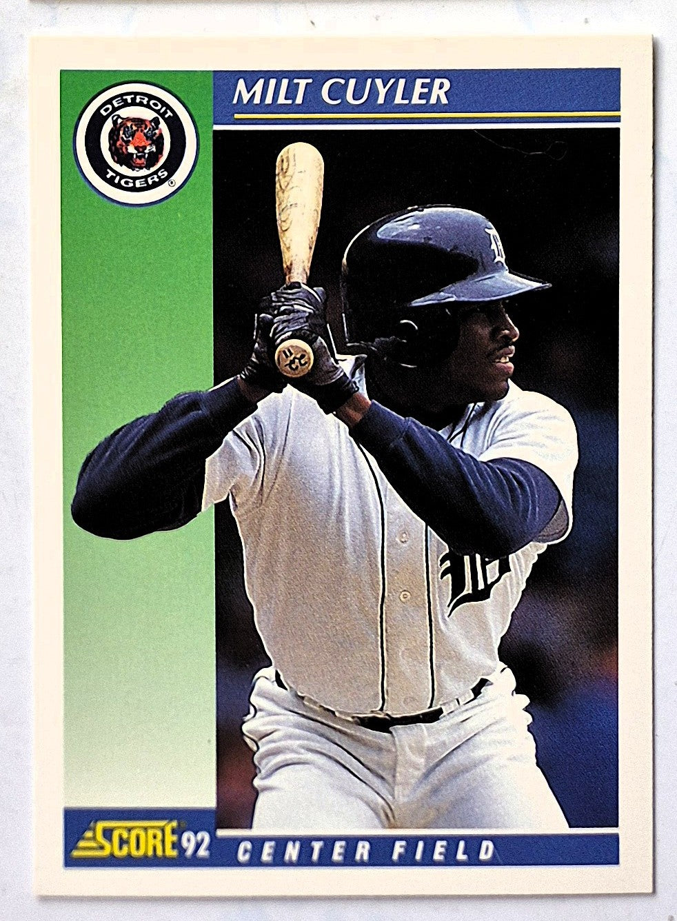 Cuyler Milt Detroit Tigers Center Field #26 Score 1992 Baseball Card