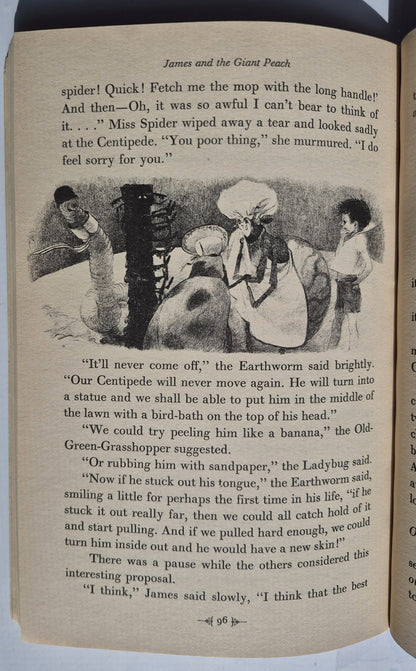 James and the Giant Peach by Roald Dahl (Very good, 1988, Pbk, 120 pages, Puffin Books)