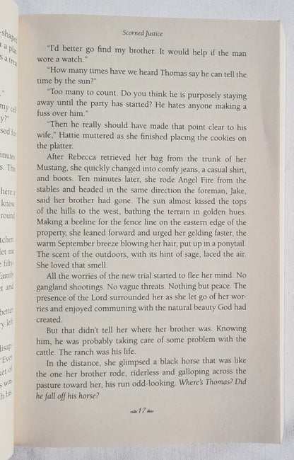 Scorned Justice #3 by Margaret Daley (Men of the Texas Rangers, New, 2013, Pbk, 368 pages, Abingdon Press)