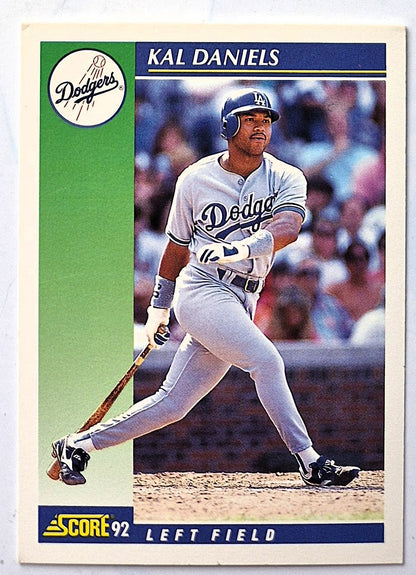 Daniels Kal Dodgers Left Field #110 Score 1992 Baseball Card
