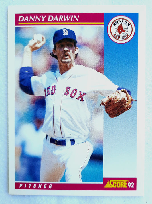 Score '92 Danny Darwin Boston Red Sox Pitcher #138 Baseball Card Near Mint