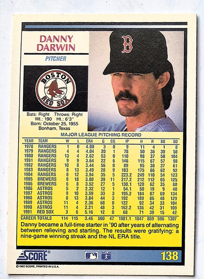 Scott Bailes California Angels Relief Pitcher 1992 Score #331 Baseballkarte (Exzellent)