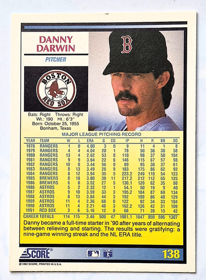 Scott Bailes California Angels Relief Pitcher 1992 Score #331 Baseballkarte (Exzellent)