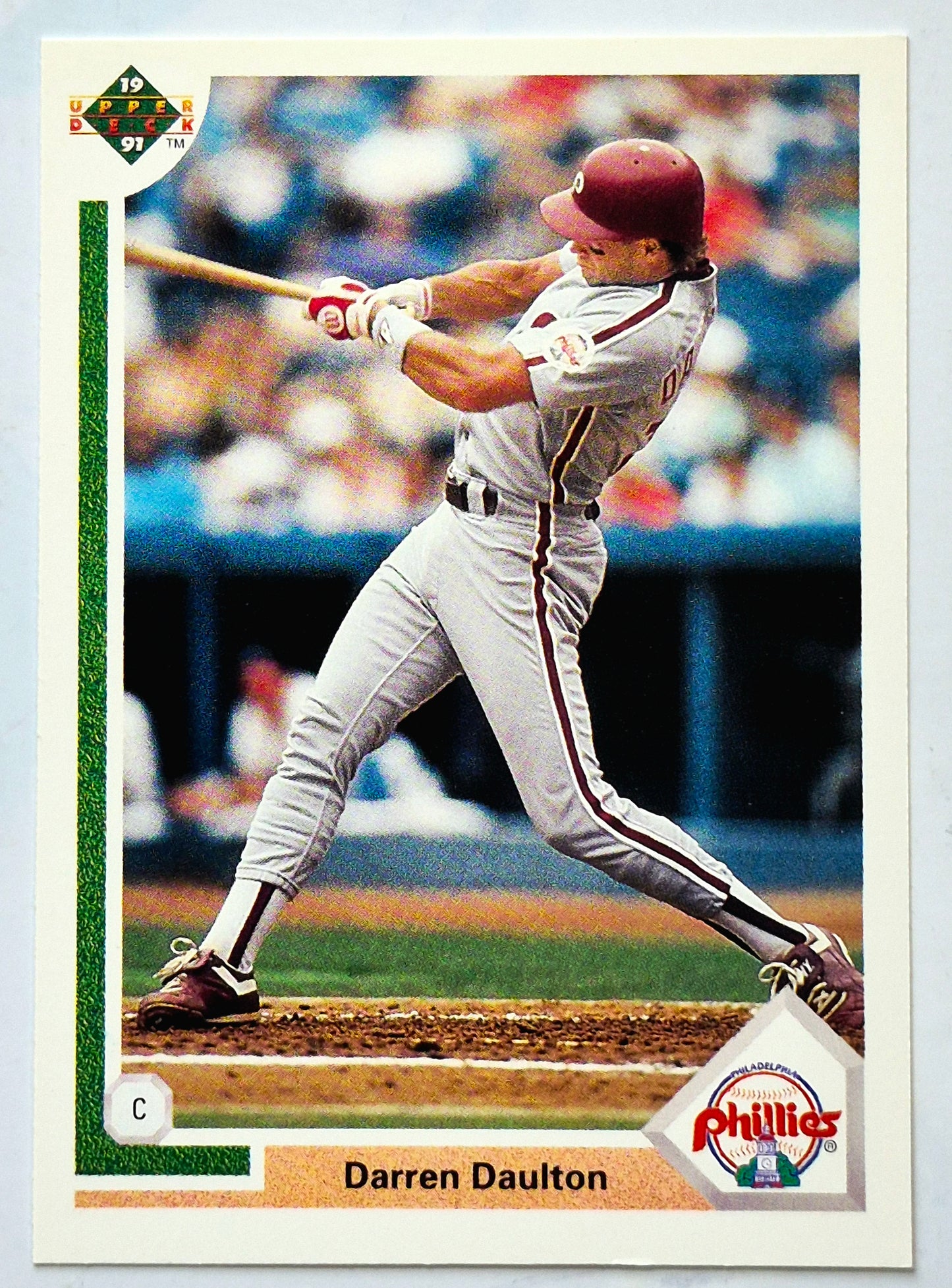 Daulton Darren Philadelphia Phillies Catcher #408 Upper Deck 1991 Baseball Card